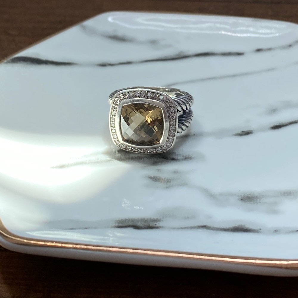 David Yurman Albion Ring Chmpgne Ctrn 18K Size 6